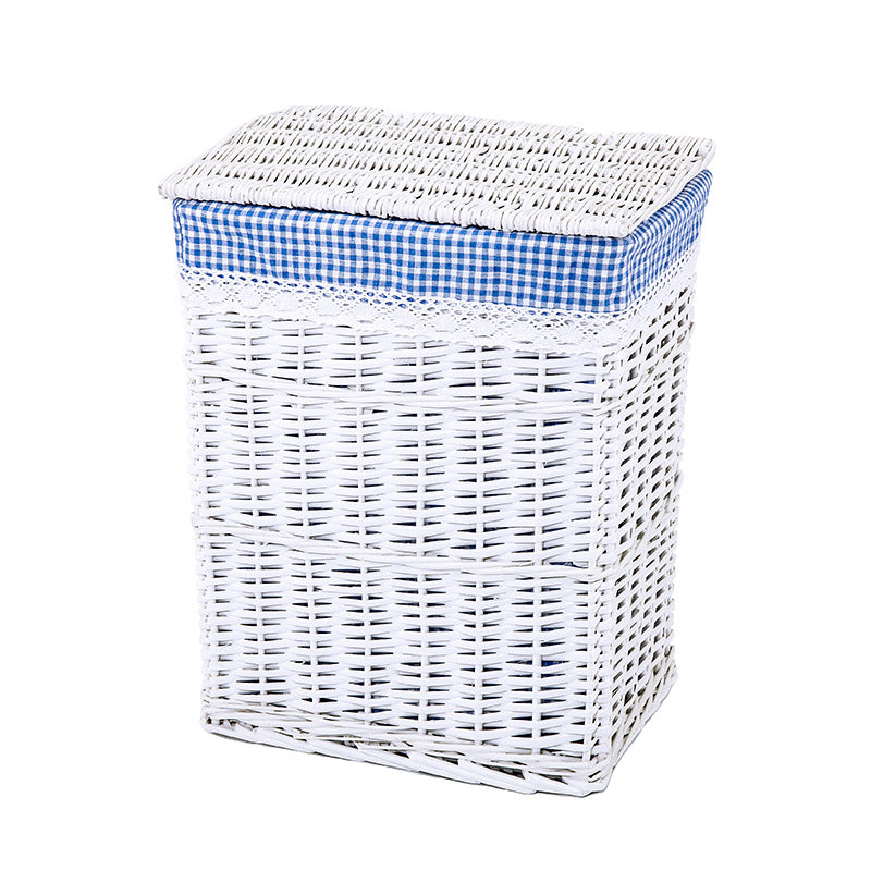 High-quality laundry basket with elegant fabric lining
