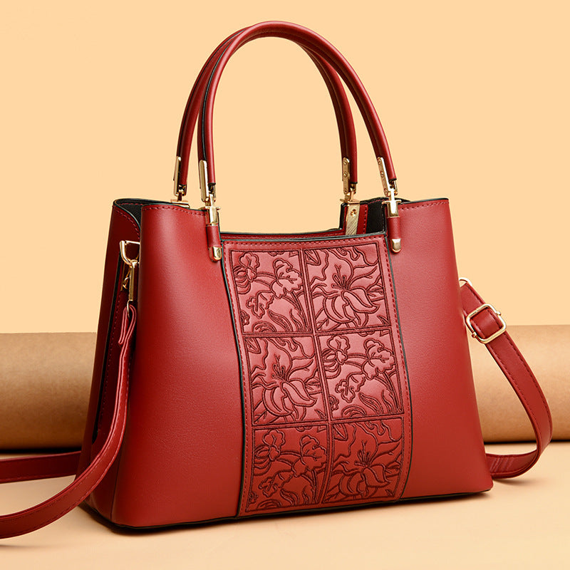 Elegant Embroidered Handbag Bowlift