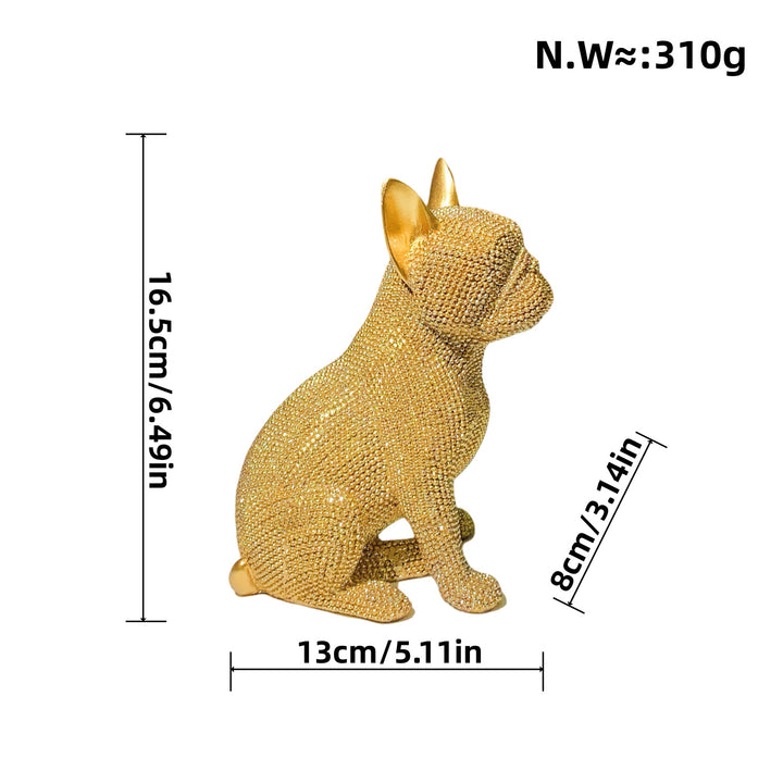 Decorative French Bulldog Sculpture Bowlift