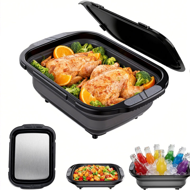 Multifunctional Foldable Stainless Steel Cutting Board