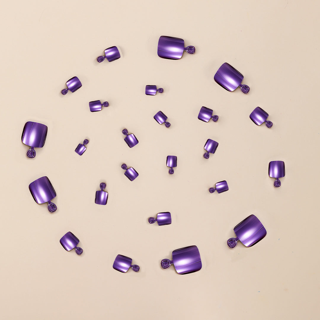 Glossy Gel Toenail Art Extensions Bowlift