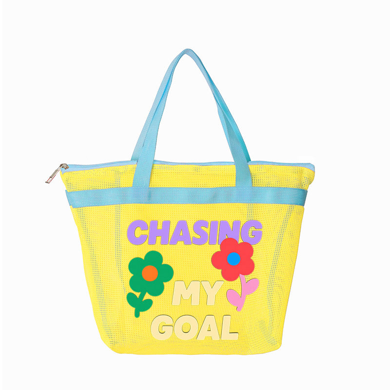 Casual Beach Bag in Playful Design Bowlift
