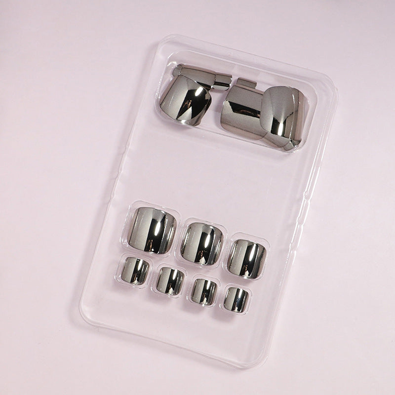 Premium Metallic Toe Nail Set Bowlift