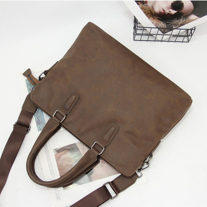 Elegant Briefcase with Removable Shoulder Strap Bowlift