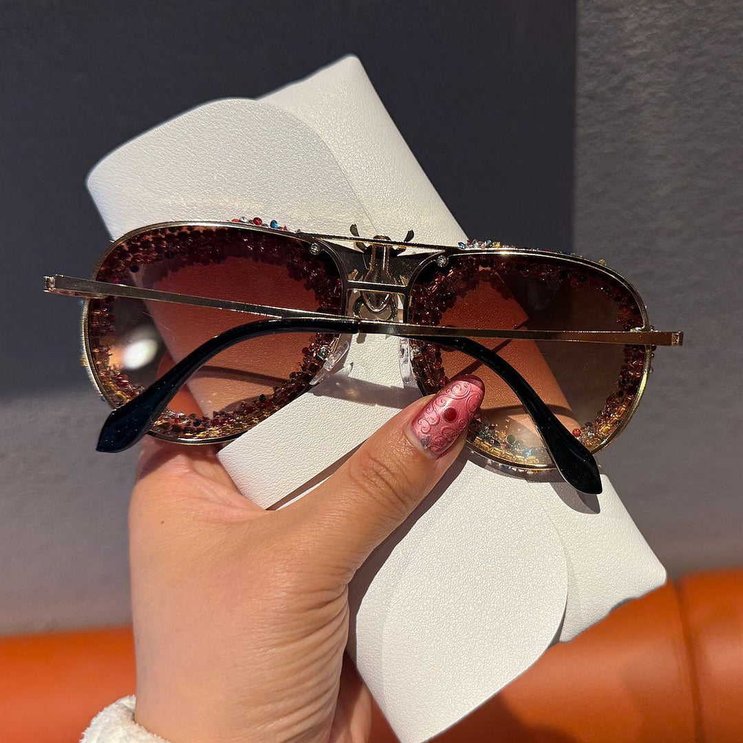 Women's Glamorous Statement Sunglasses with Unique Insect Design Bowlift