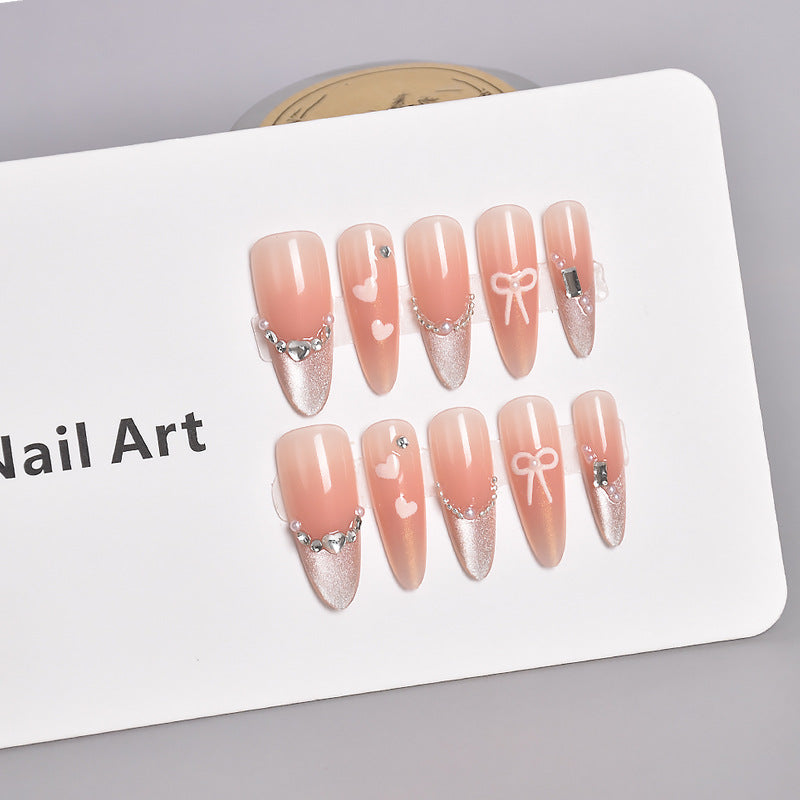 Elegant Press-On Nail Extensions Bowlift