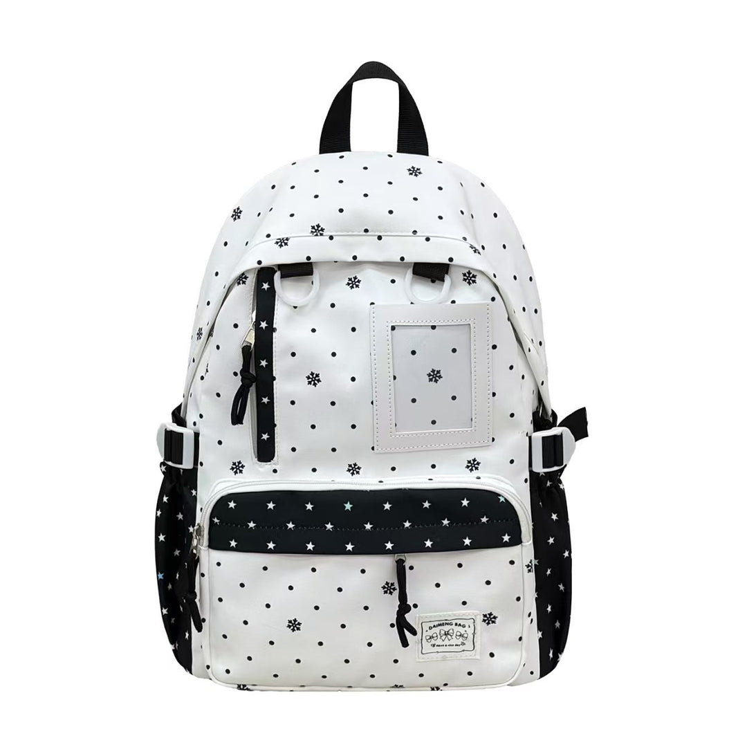 Patterned Multi-Pocket Backpack Bowlift