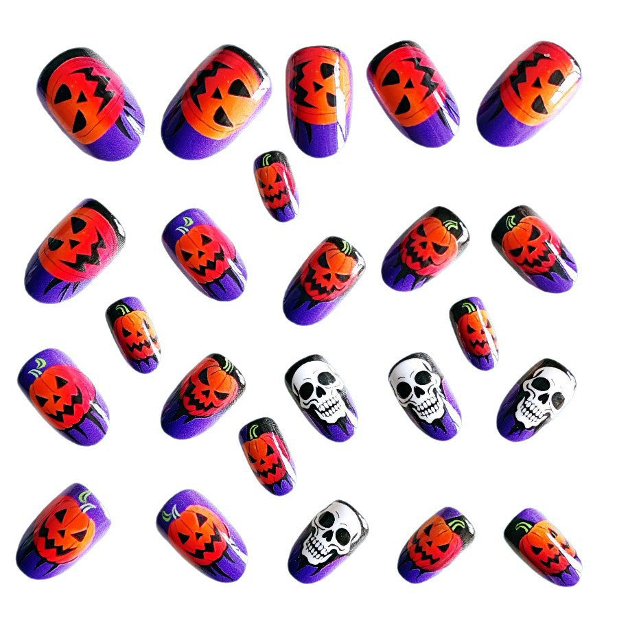 Acrylic nail set with Halloween motif Bowlift