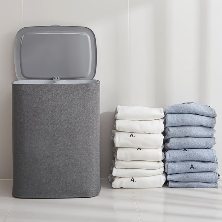 Practical laundry container with stylish lid Bowlift