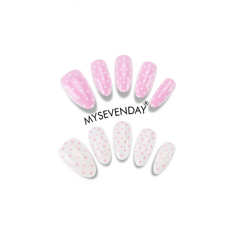 Whimsical Polka Dot Press-On Nail Set Bowlift