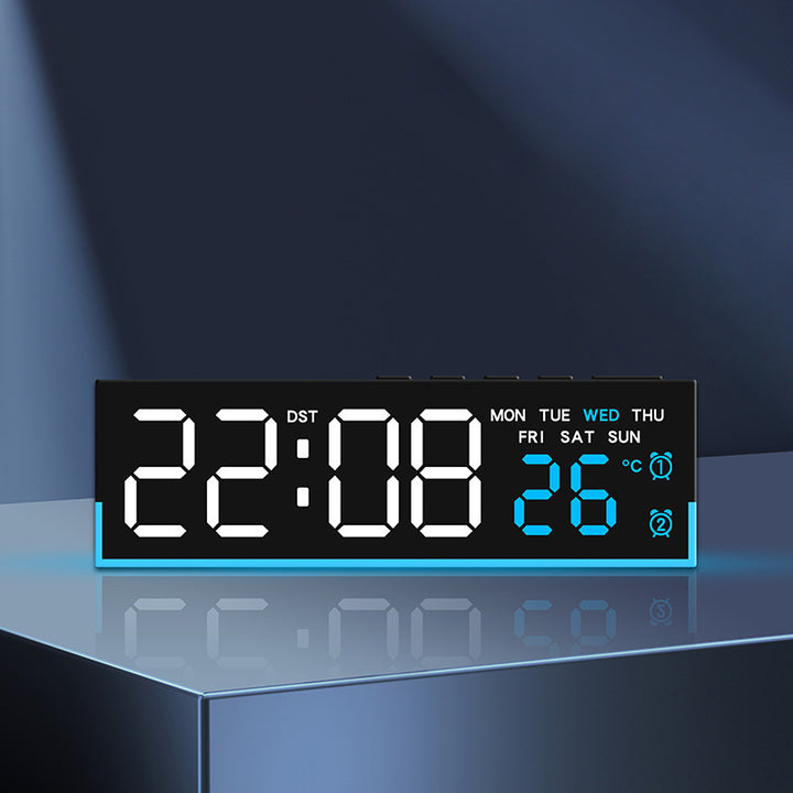 Alarm clock with digital display and temperature display Bowlift