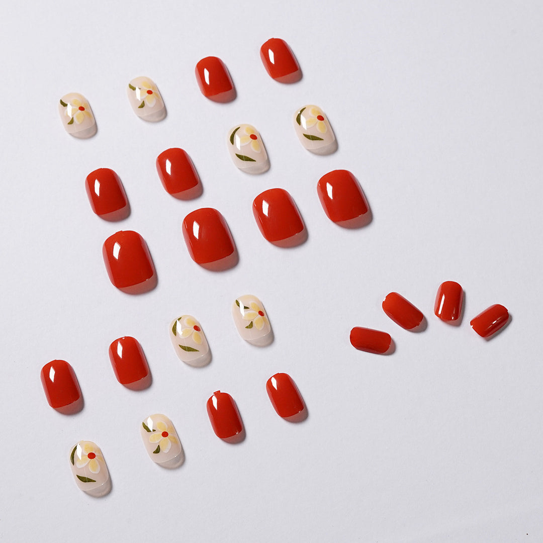 Artistic Nail Art with Flower Motifs Bowlift