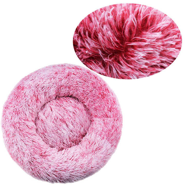 Round Plush  Nest  Dog Bed
