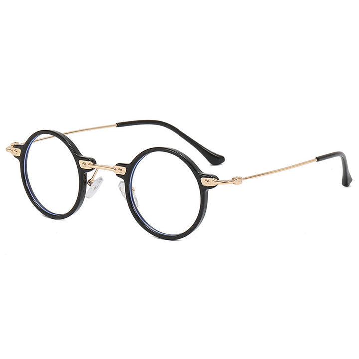 Ladies round glasses with delicate metal frame Bowlift