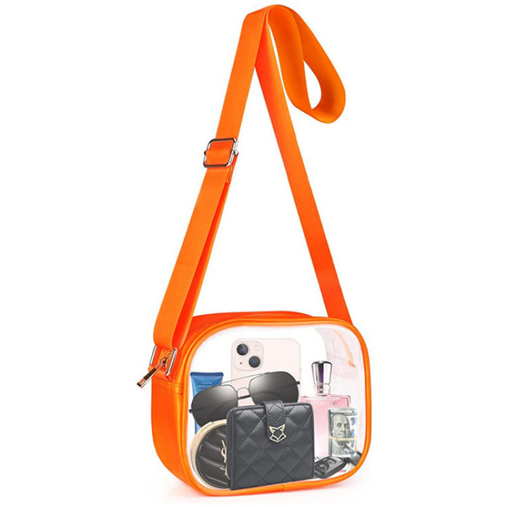 Practical shoulder bag with transparent inserts Bowlift