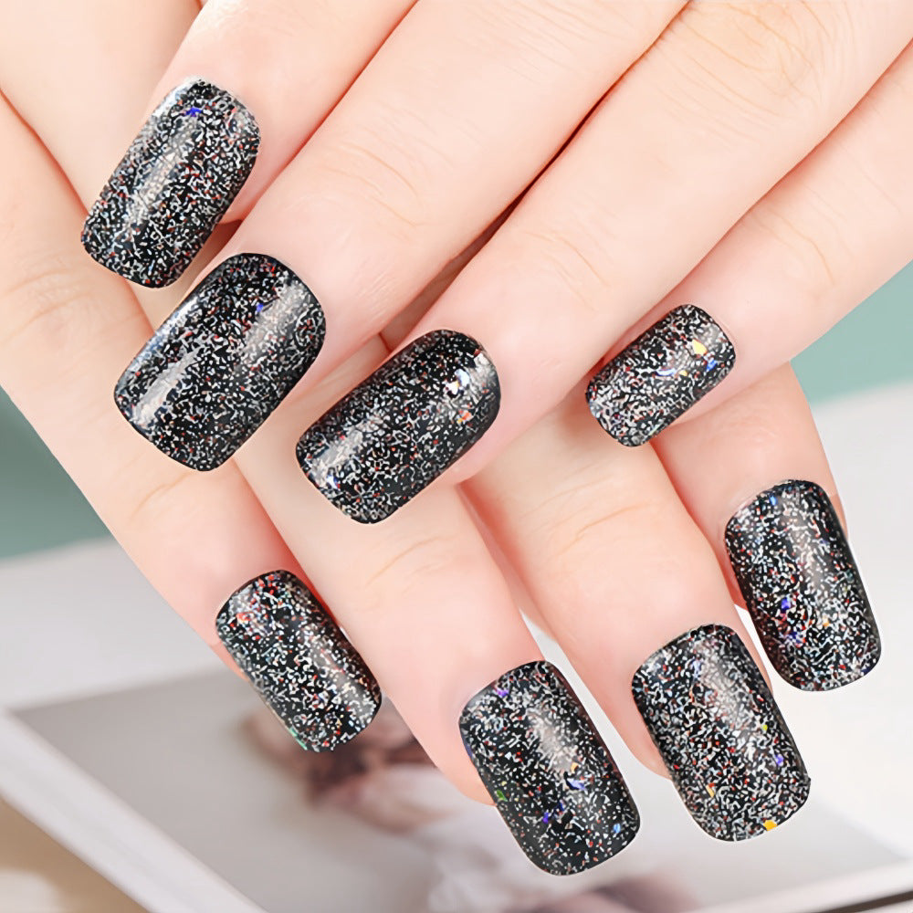 Shiny artificial nails with sparkling glitter Bowlift