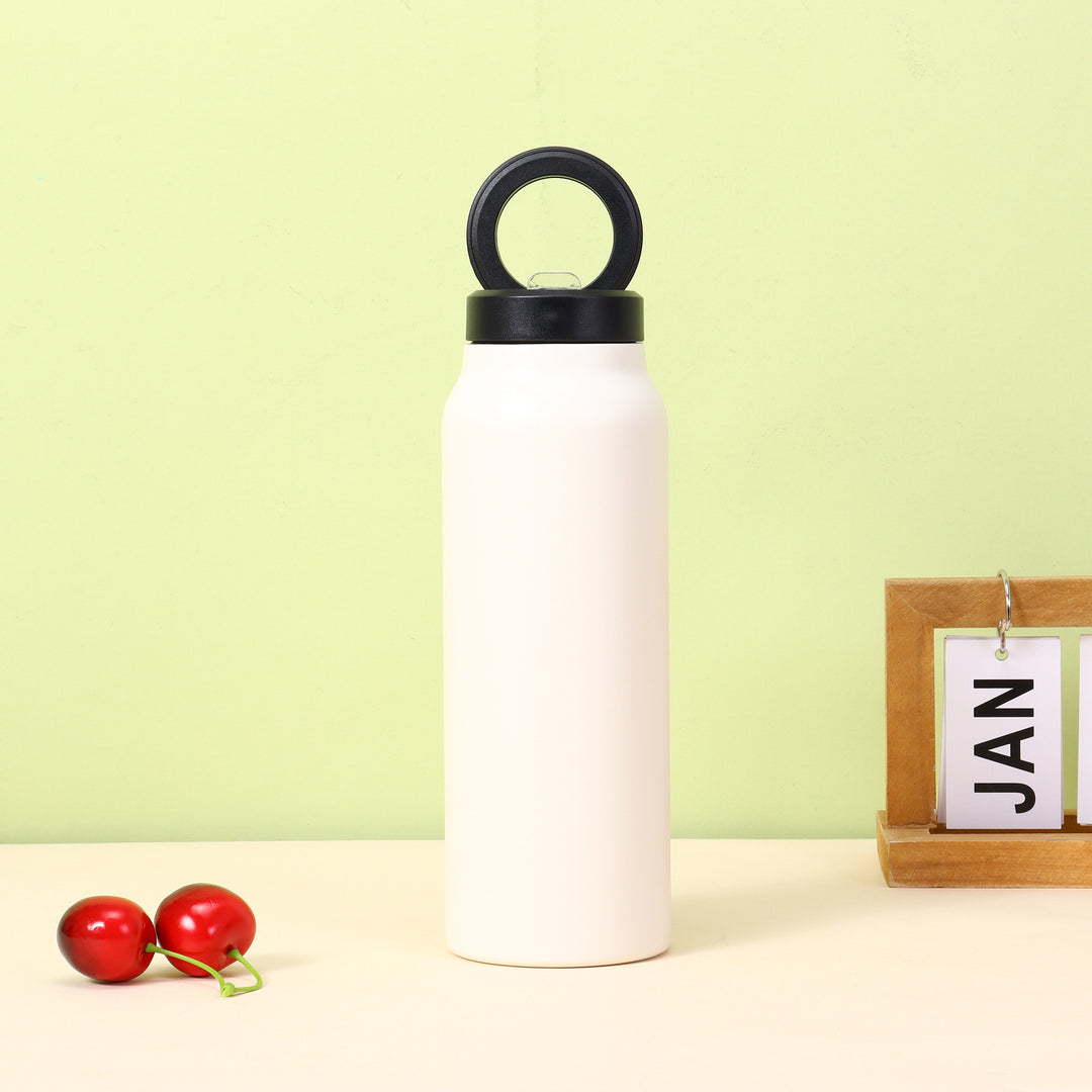 Insulated Stainless Steel Water Bottle with Loop Carry Lid Bowlift