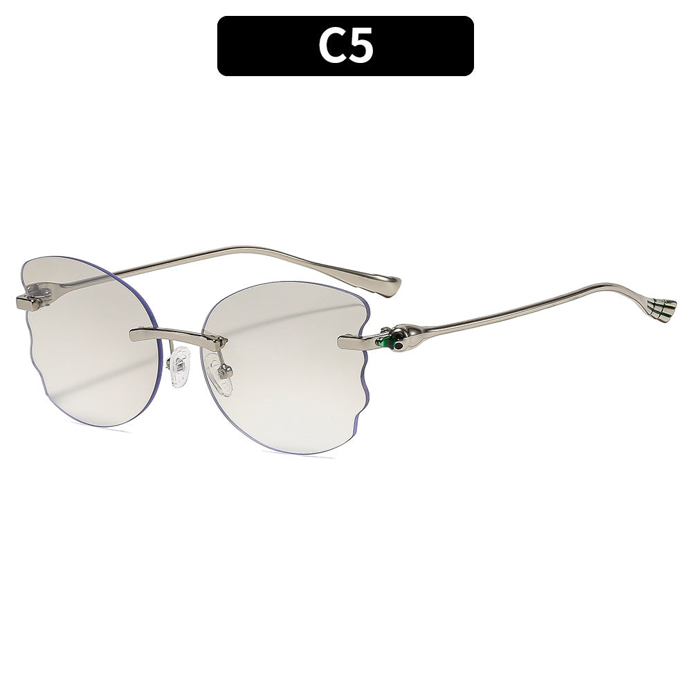 Artistic Floral Frame Sunglasses