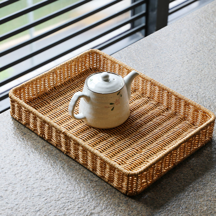 Handwoven Decorative Storage Tray Bowlift