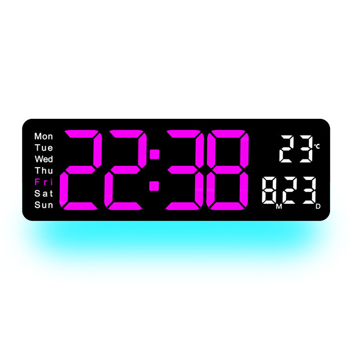 Digital LED Alarm Clock with Temperature and Day of the Week Display Bowlift