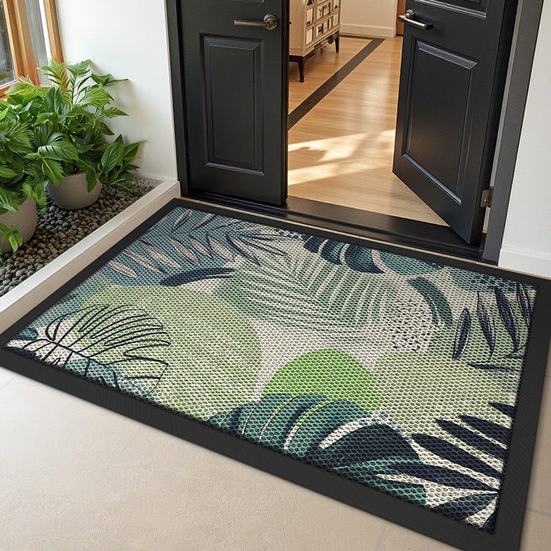 Floral Design Outdoor Welcome Mat Bowlift