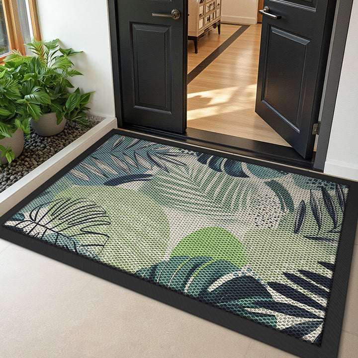 Floral Design Outdoor Welcome Mat Bowlift