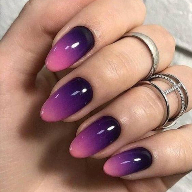 Ombre Gradient Press-On Nail Set Bowlift