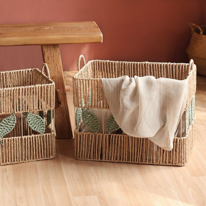 Decorative basket with plant motif Bowlift