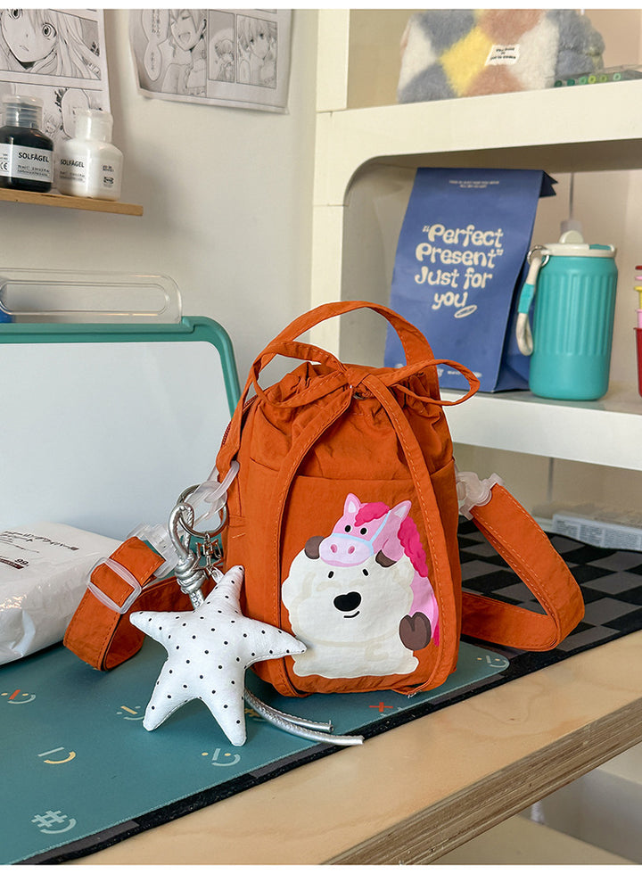 Cute Plush Character Mini Backpack
