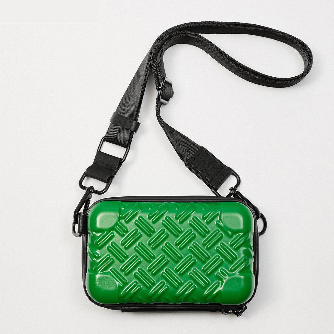 Unisex Textured Hard Shell Crossbody Bag Bowlift