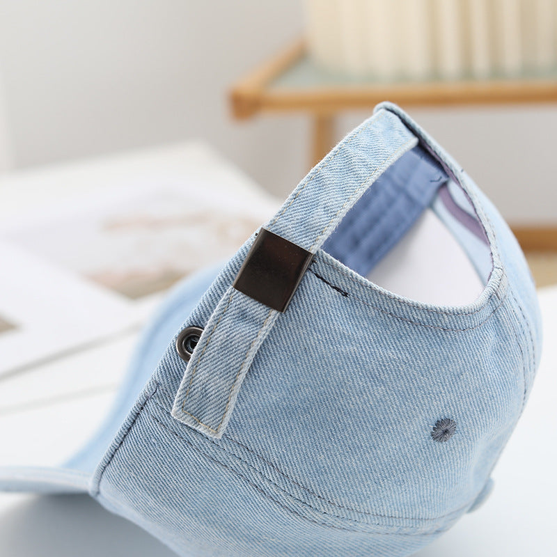 Women's casual and stylish denim baseball cap Bowlift