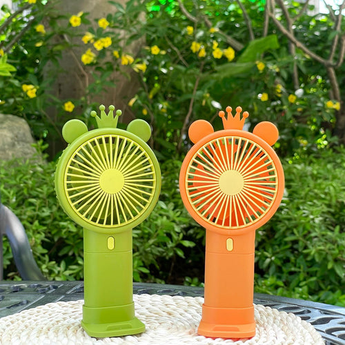 Ladies Portable Handheld Fan with Creative Flower Design Bowlift