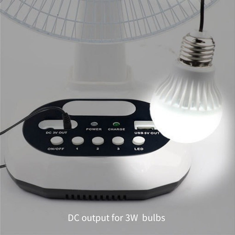 Women's portable solar-powered fan with integrated LED lighting Bowlift