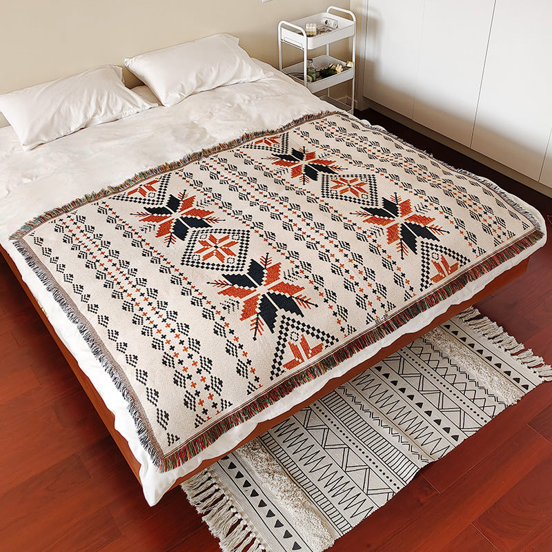 Bohemian Patterned Throw Blanket