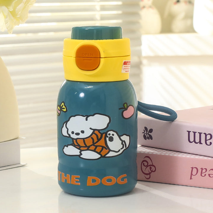 Unisex Waterproof Drinking Bottle with Cute Bear Design Bowlift
