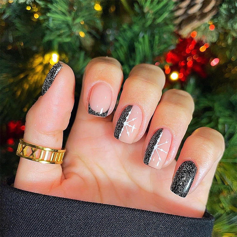 Glamorous nail art with festive accents Bowlift