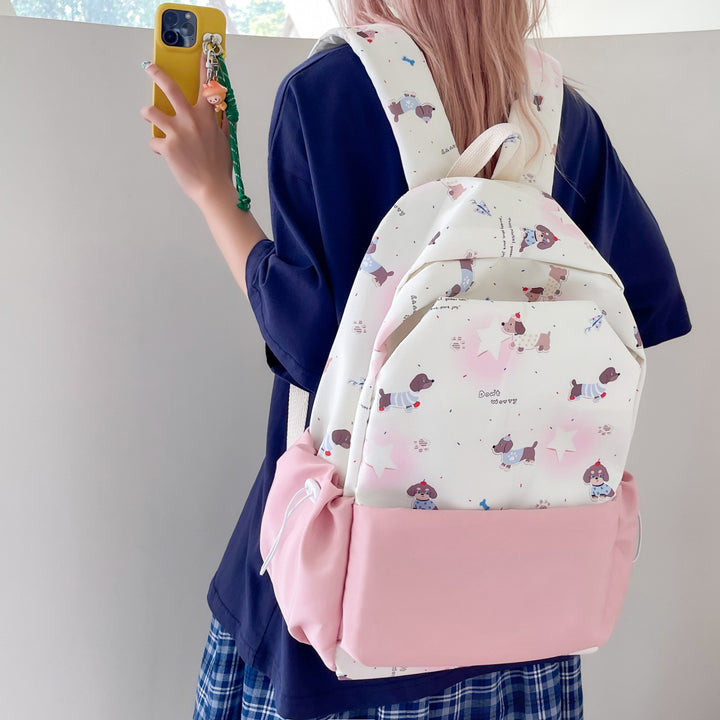 Backpack with Playful Animal Design and Large Storage Bowlift