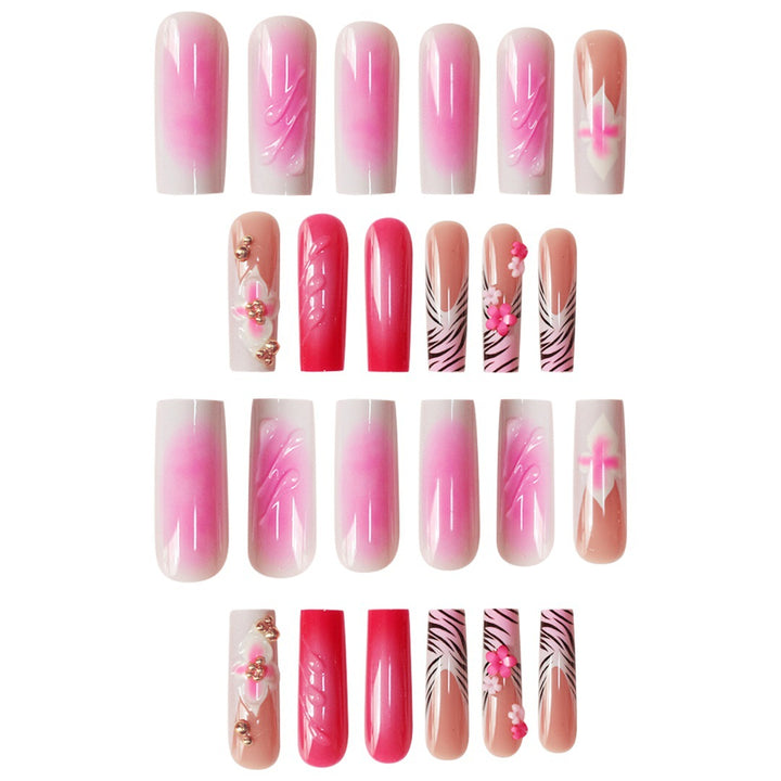 Floral 3D Nail Art Extensions Bowlift