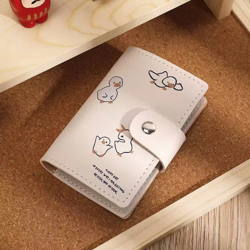 Cute Animal-Themed Leather Wallet Bowlift