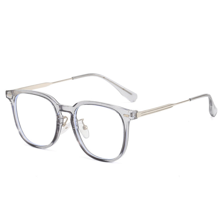 Women's clear rectangular glasses with delicate metal frame Bowlift
