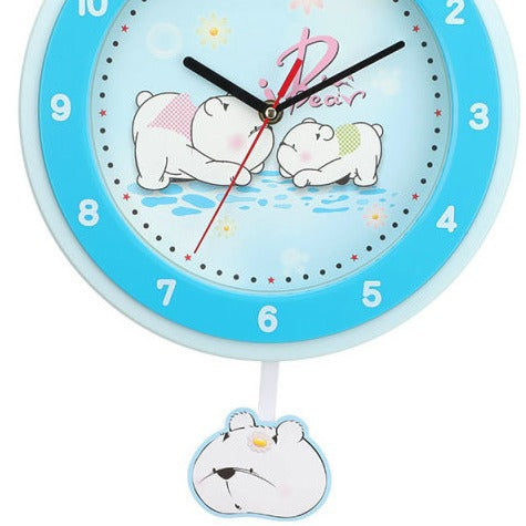 Wall clock with colorful animal design Bowlift