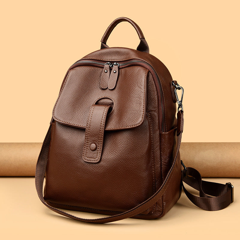 Vegan Leather Multi-Functional Backpack Bowlift