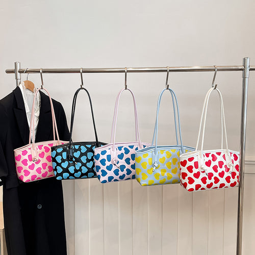 WoCasual Heart-Patterned Tote Bag Bowlift
