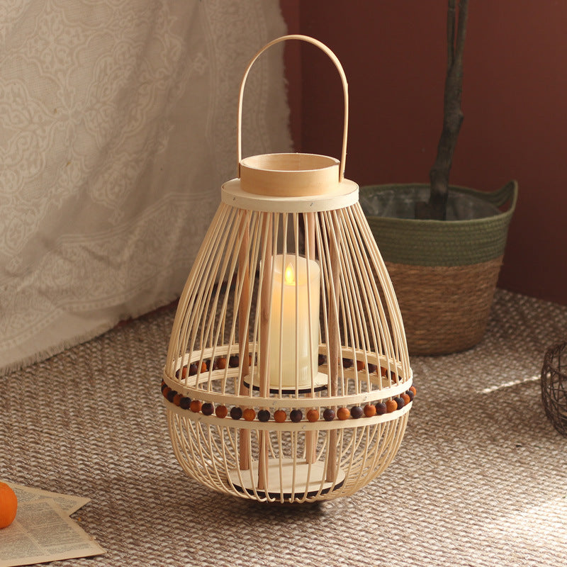 Handcrafted lantern made from natural materials Bowlift