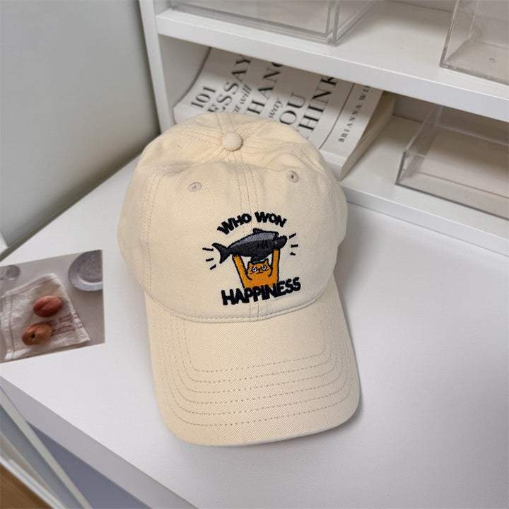 Women's Playful Embroidered Adjustable Baseball Cap Bowlift