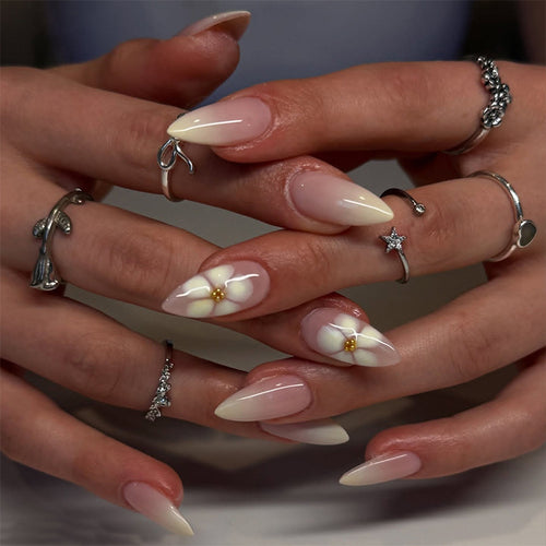 Floral Press-On Nail Kit Bowlift