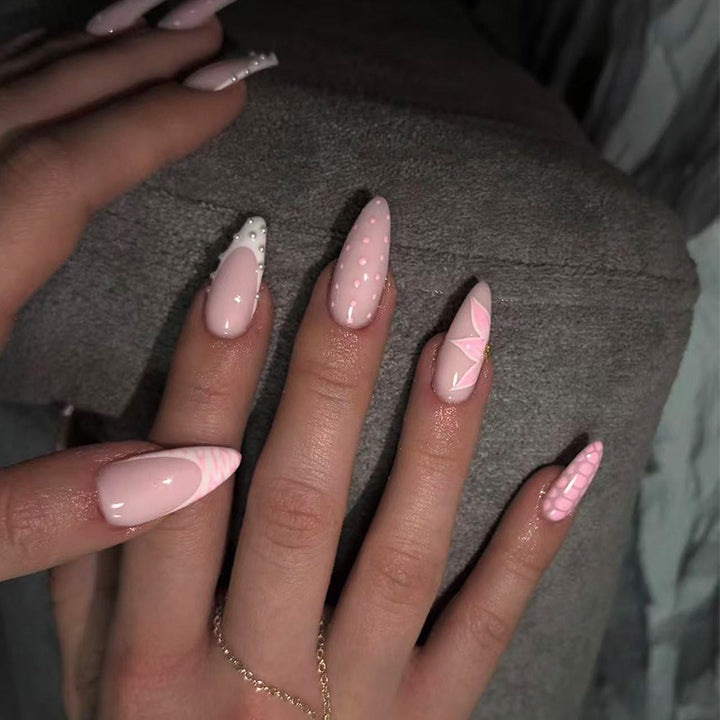 Creative Abstract Press-On Nail Set Bowlift