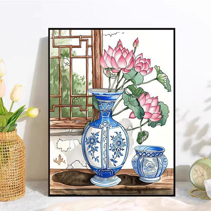 Decorative Floral Canvas Artwork Bowlift