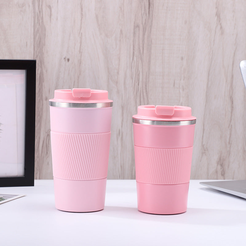 Insulated Stainless Steel Travel Coffee Tumbler with Leakproof Lid and Carry Strap Bowlift