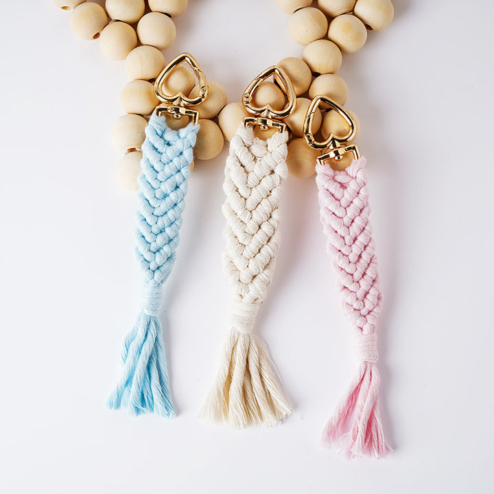Decorative Macramé Keychain Holder Bowlift